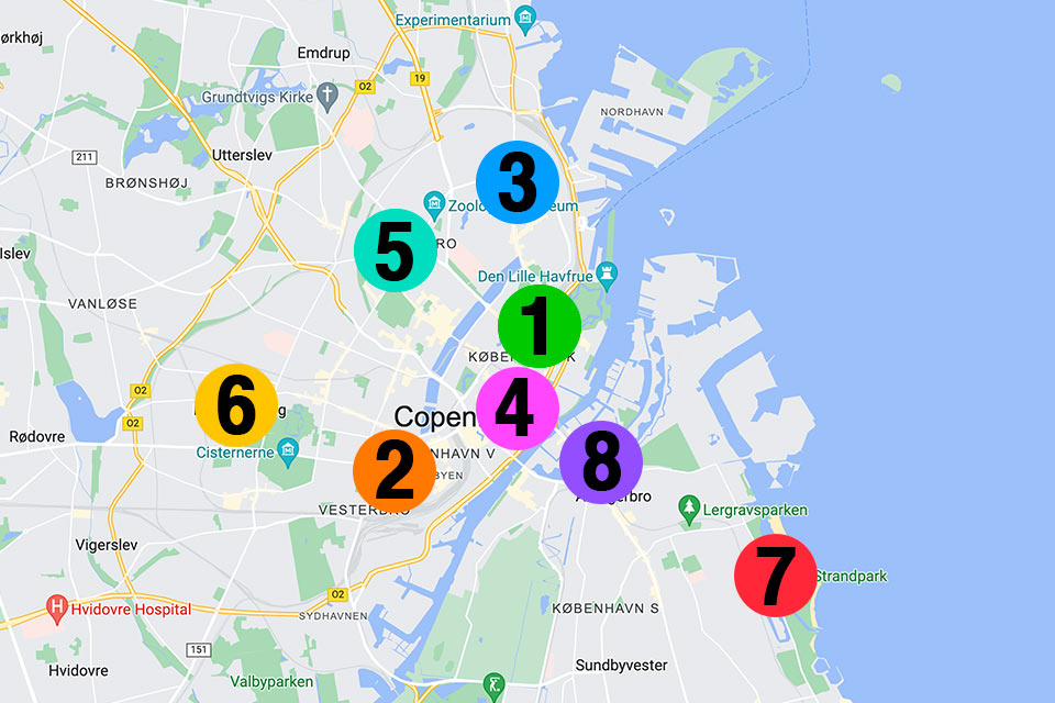Mejores zonas dónde alojarse Copenhague